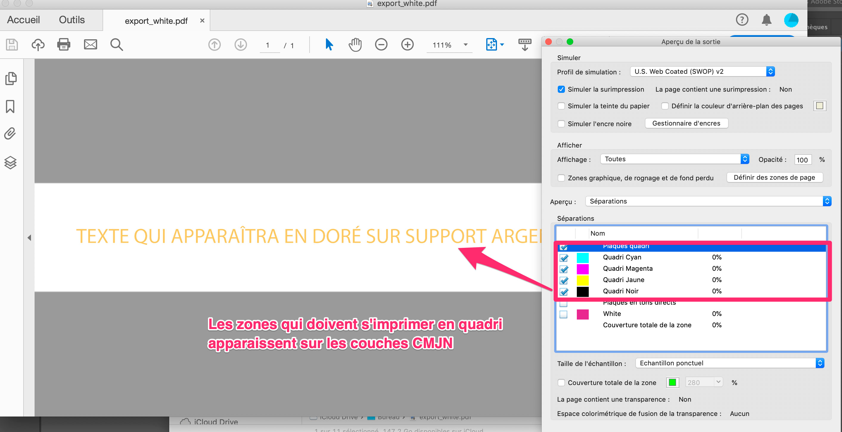 Gestion de l'argenté ou effet métallisé dans Illustrator