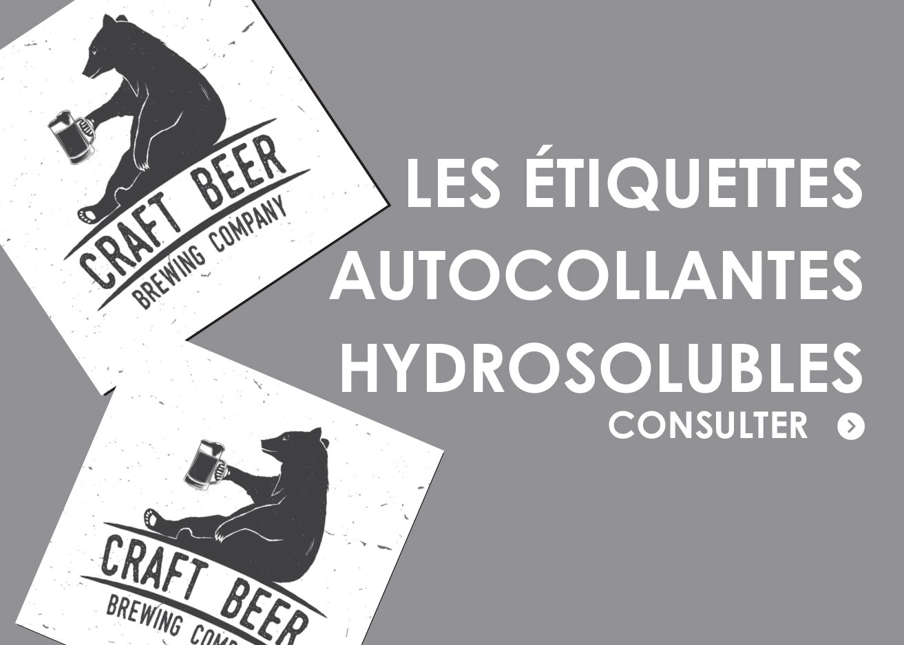 étiquette hydrosoluble