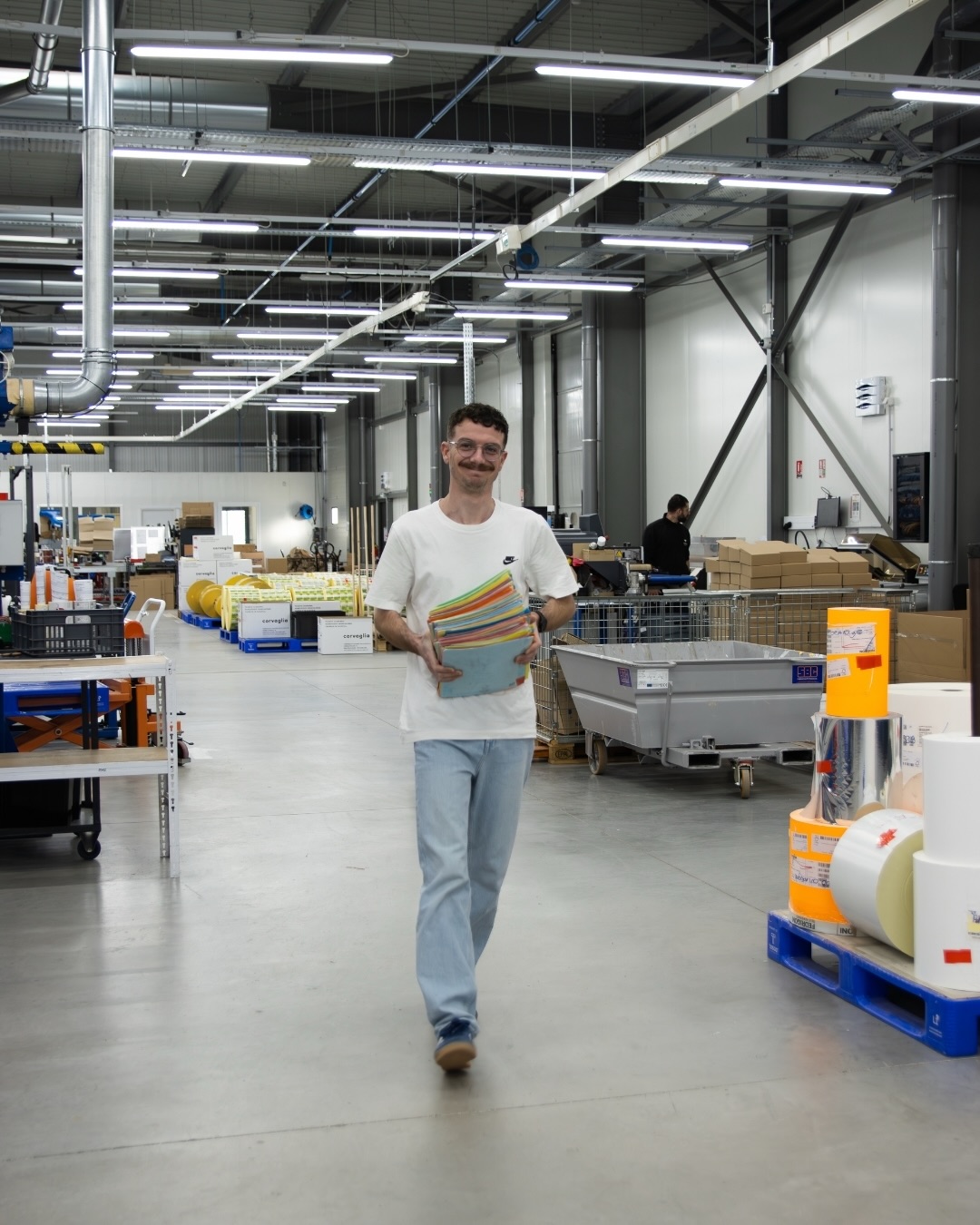 Machine d'impression d'étiquettes adhésives chez Adesa