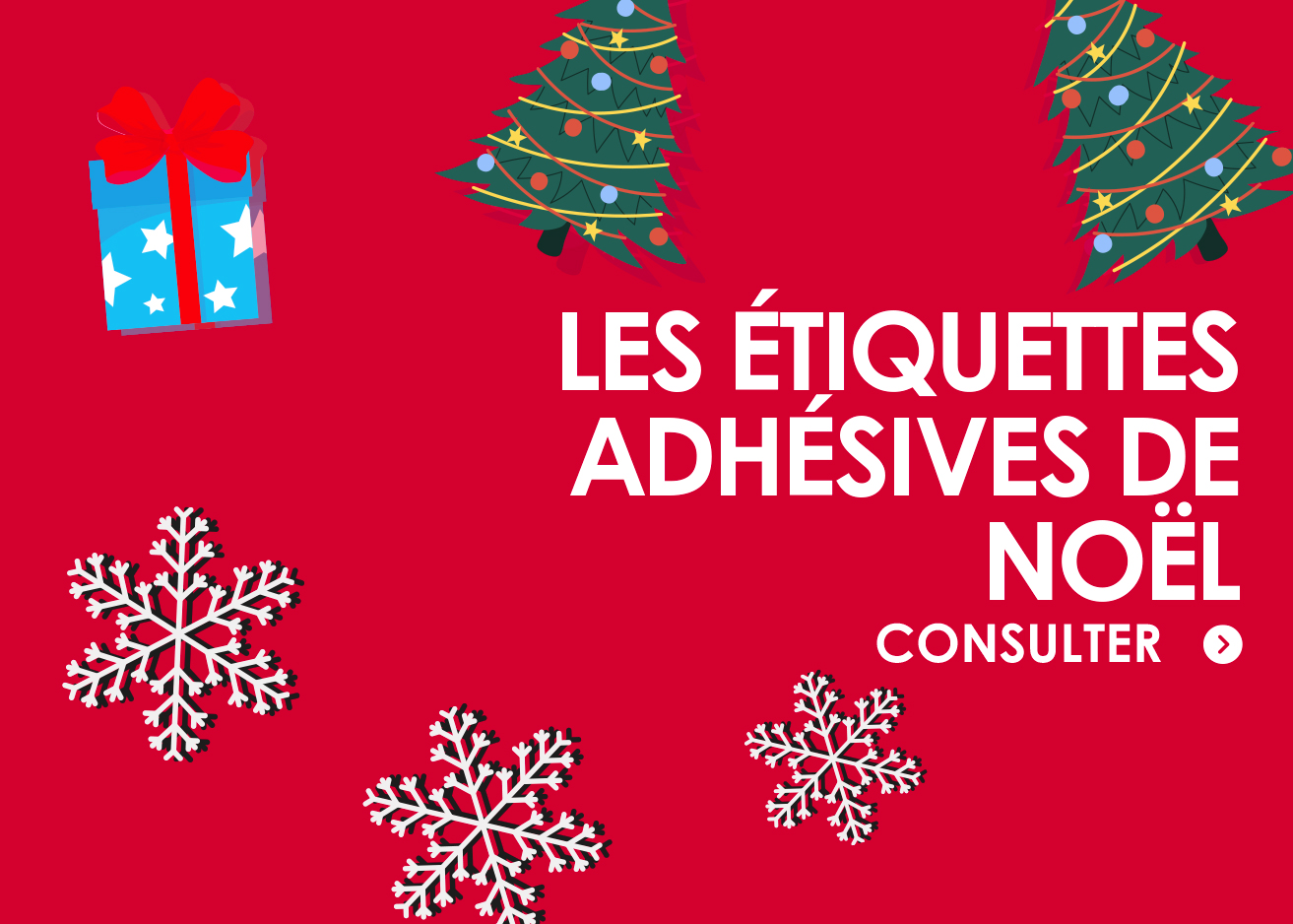 Les étiquettes de noel