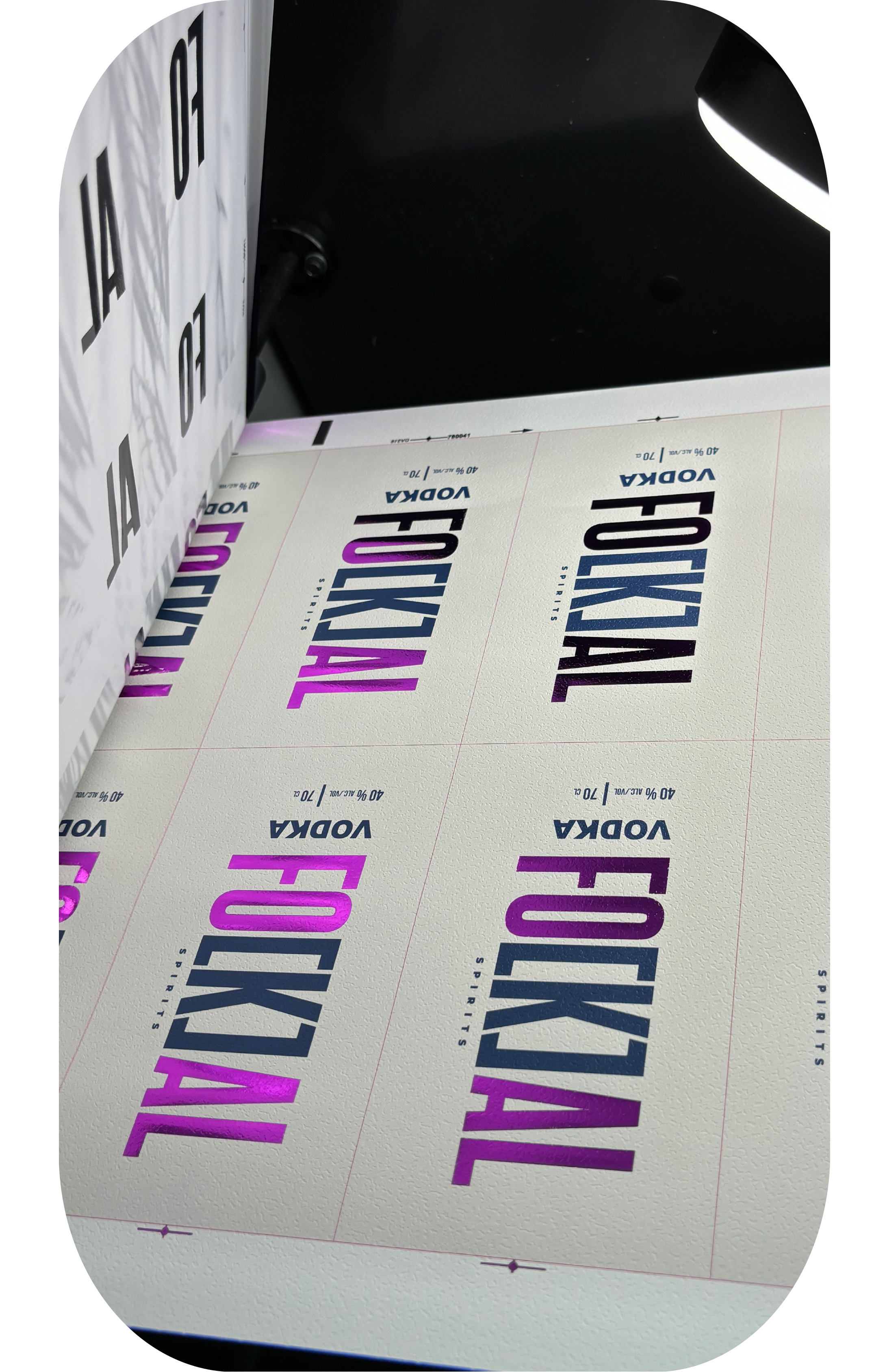 etiquette de boisson