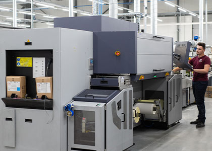 Impression d'étiquettes en jet d'encre numérique