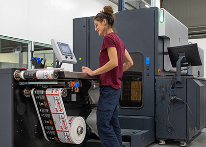 Impression d'étiquettes adhésives étiquettes adhésives HP Indigo