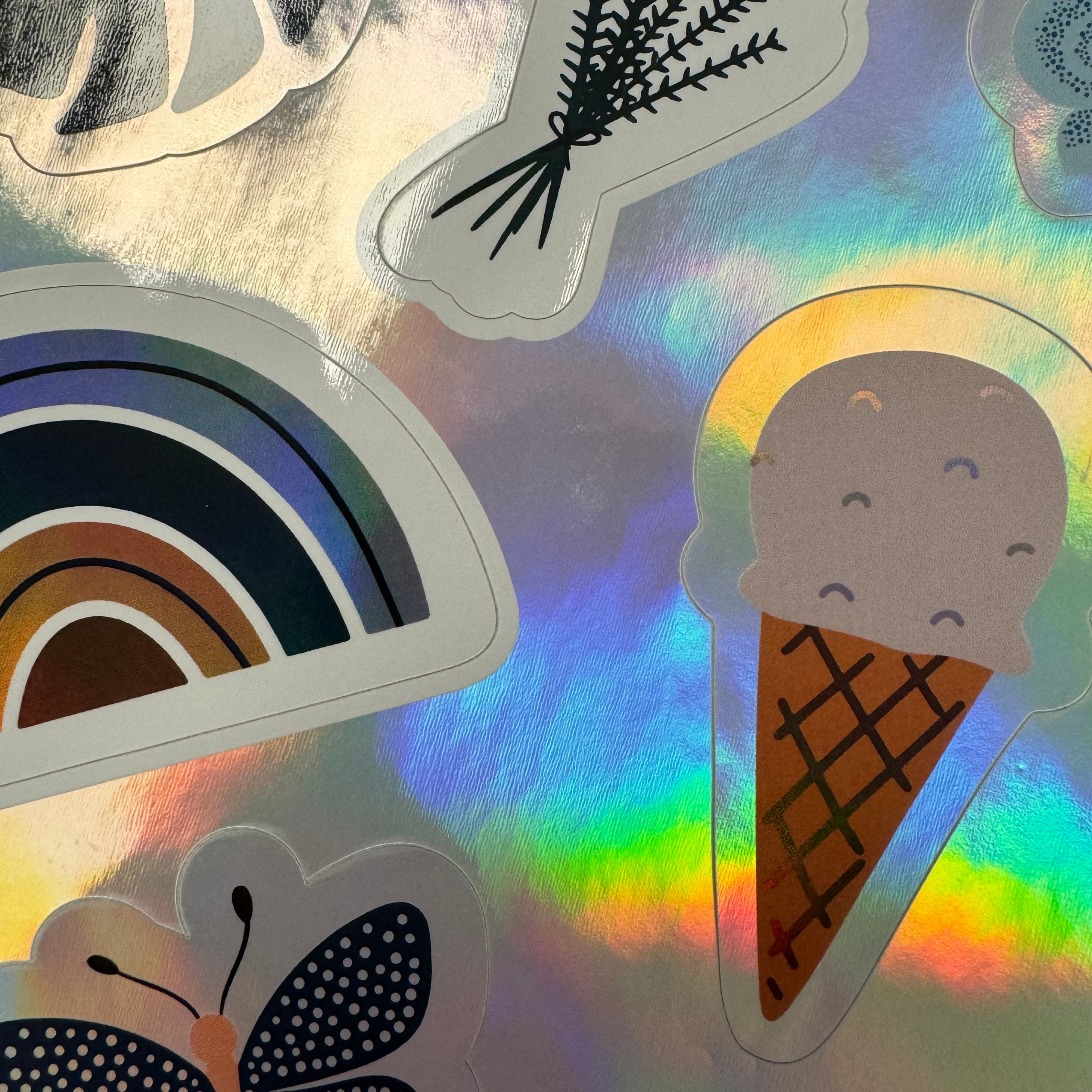 etiquettes holographiques