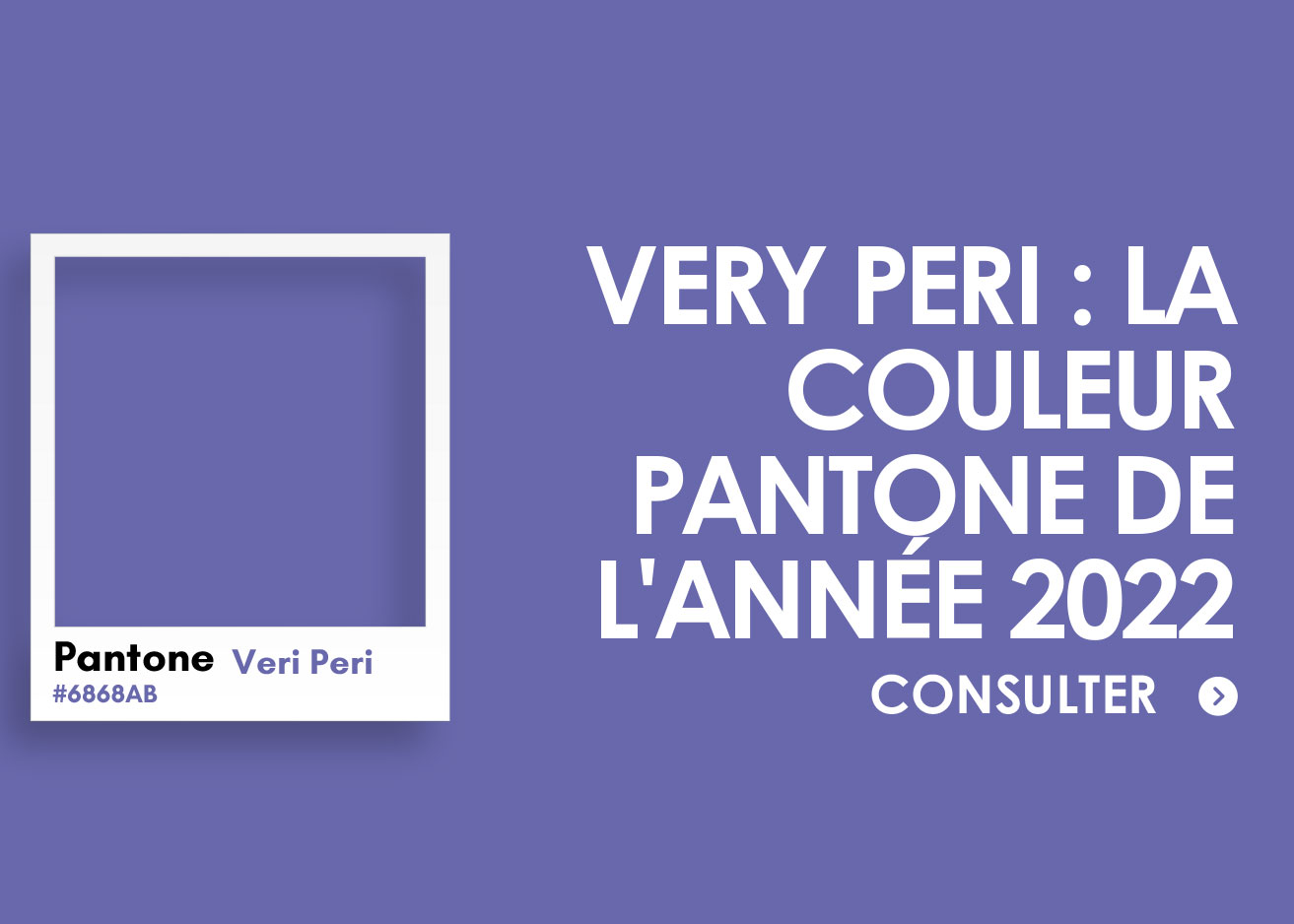 couleur pantone 2022 : veri peri