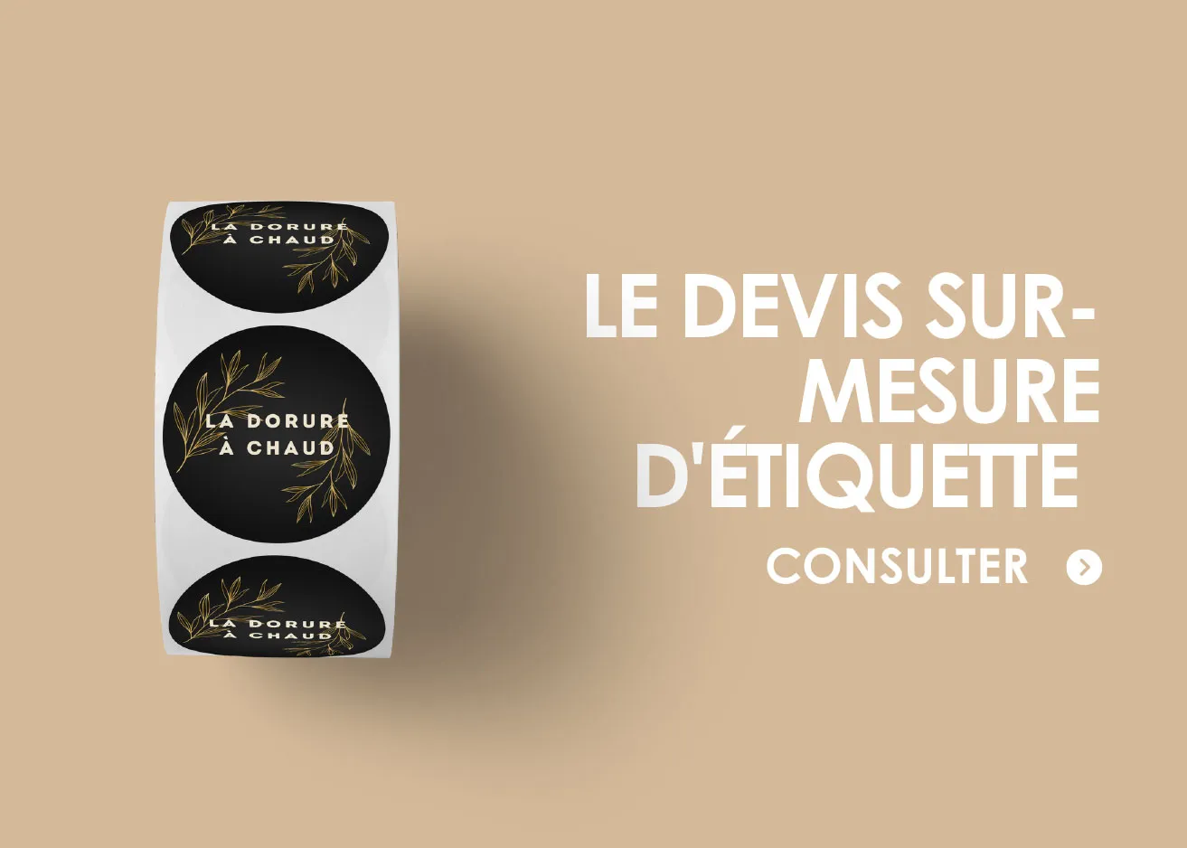 etiquette sur mesure 